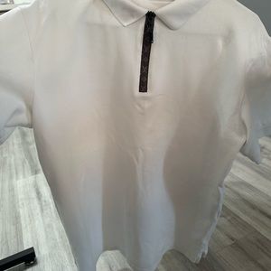 Louis Vuitton men's white Polo Shirt copy